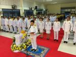 พิธีถวายเครื่องราชสักการะวางพานพุ่มและพิธีจุดเทียนถวายพระพรช